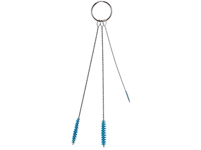 Rensesæt Vikan med 3 børster Ø2. Ø5. Ø6 mm Blød Blå