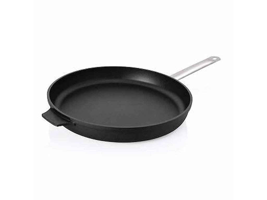 Stegepande med teflonbelægning Ø400 mm Helstøbt aluminium og stålhåndtag