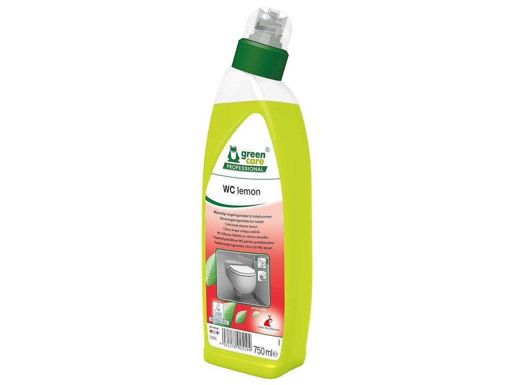 Toiletrens Flydende WC Lemon 750ml Ecolabel med Parfume Gul Surt
