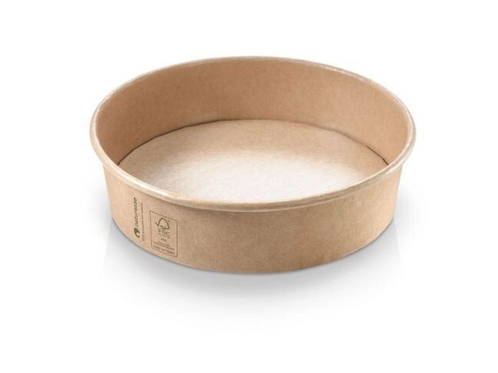 Salatskål Eco-Line 900ml Ø185xH49mm Pap/PLA Brun