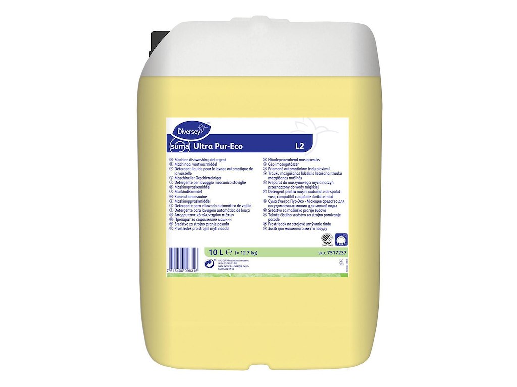 Maskinopvask Anlæg Flydende Suma Ultra Pur-Eco L2 10ltr Svanemærket uden Klor
