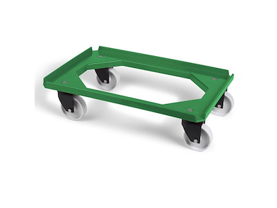 Tralle Mini Moove Standard L60xB40 cm 4 hjul ABS PP grøn
