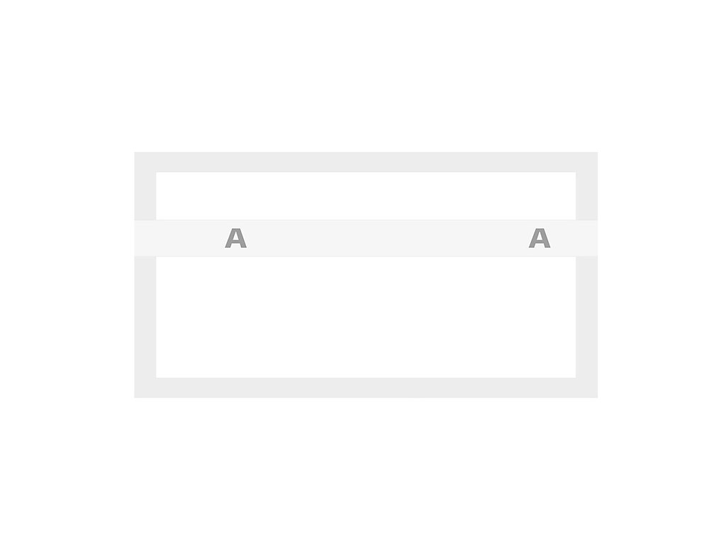 Kuponbog 100 ark 2xBogstav hvid L130xB70xH8mm