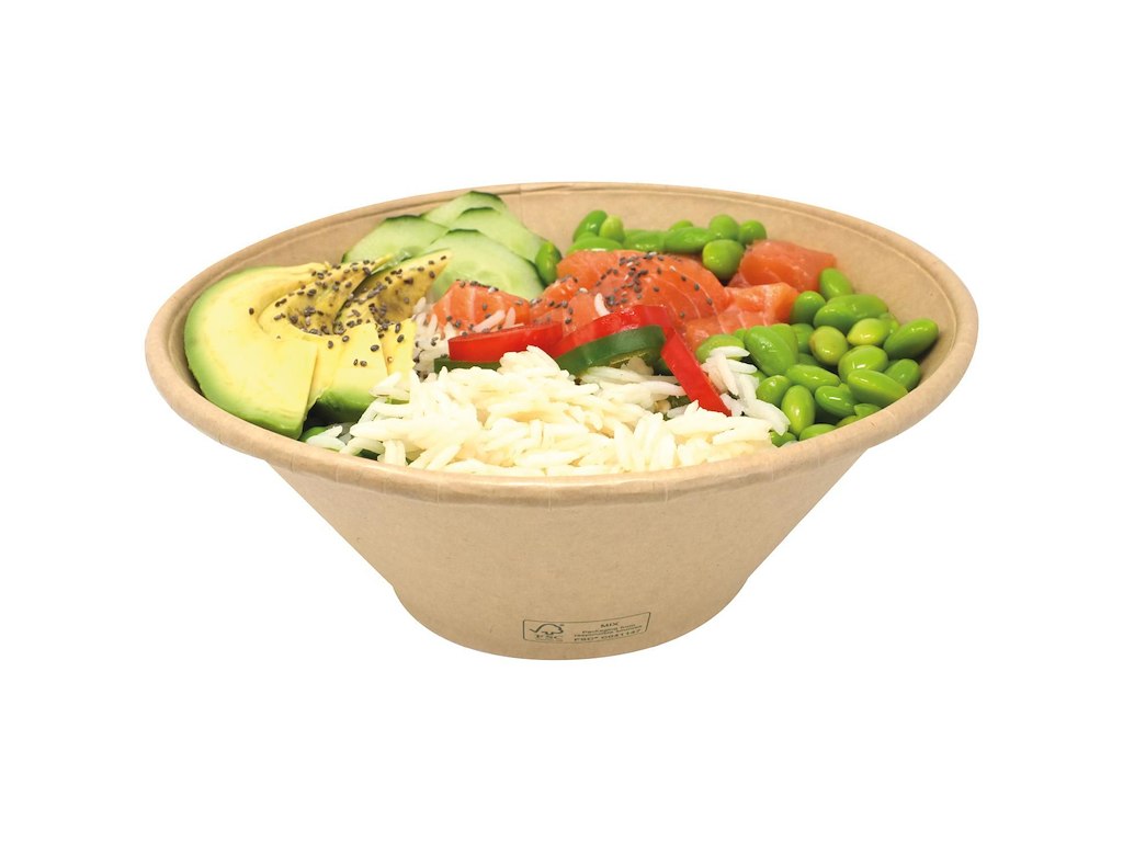 Bowl Stagione rund 1300ml Ø20x9,9cm Pap/PP brun