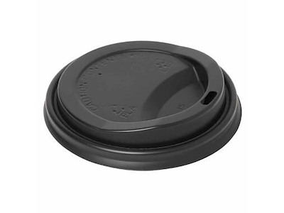 Drikkelåg CPLA Ø90xH17mm Til Kaffebæger Sort