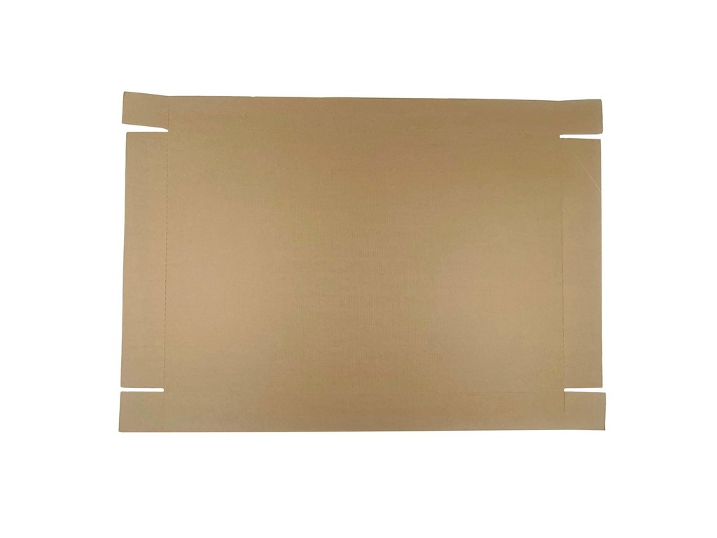 Bølgepap L640xB500mm brun til trærammer