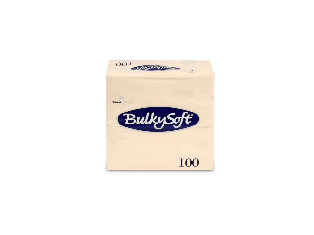 Serviet BulkySoft Rainbow 40x40 cm 3-lag 1/8-Falset Creme