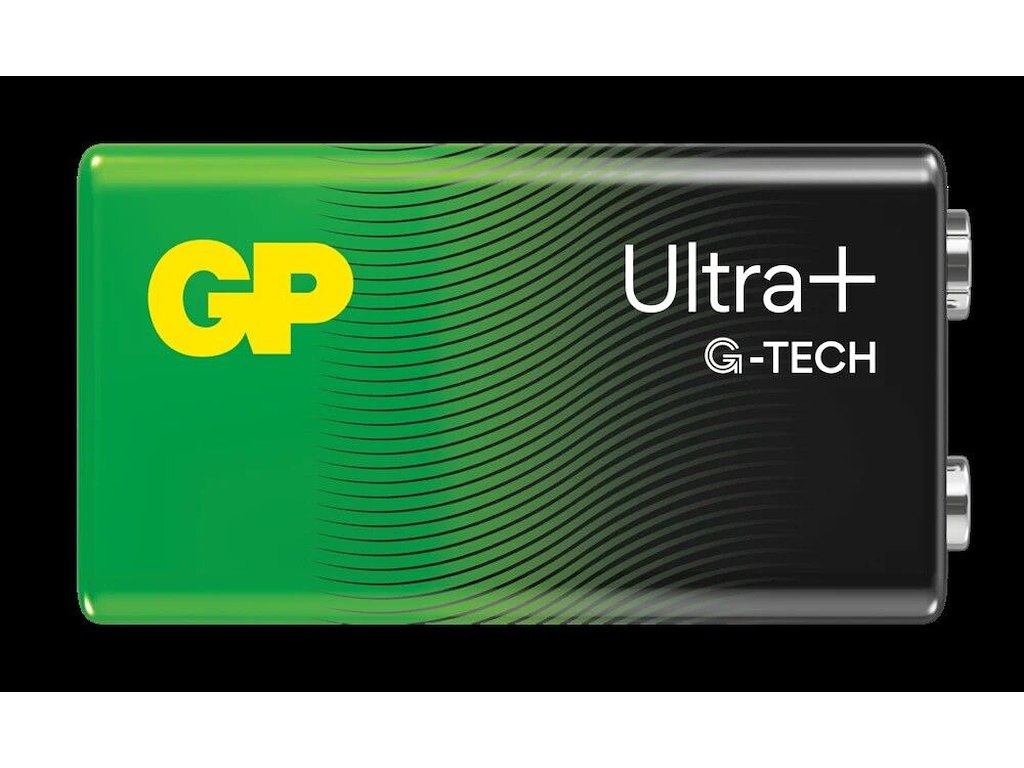 Batteri GP Ultra Plus Alkaline 9V 1604AUP/6LF22 Bulk 20 stk Svanemærket