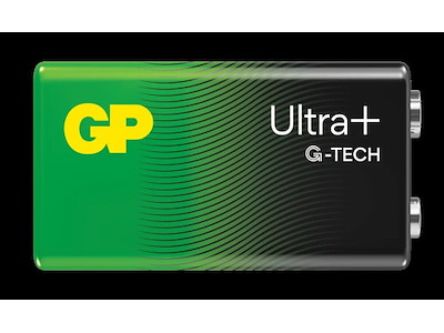 Batteri GP Ultra Plus Alkaline 9V 1604AUP/6LF22 Bulk 20 stk Svanemærket
