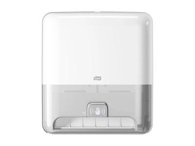 Dispenser håndklæderulle Tork matic H1 sensor hvid
