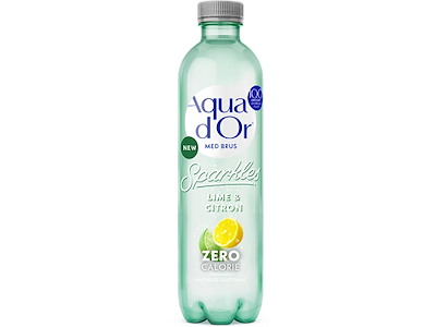 Mineralvand Aqua d'Or Lime og Citron 0,5 ltr med Brus