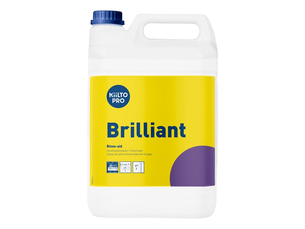 Maskinopvask Afspænding Kiilto Pro Brilliant 5ltr Blødt/Middel til plast