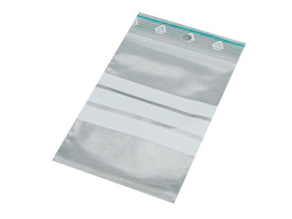 Lynlåspose 70x100 mm 50 my med Skrivefelt LDPE