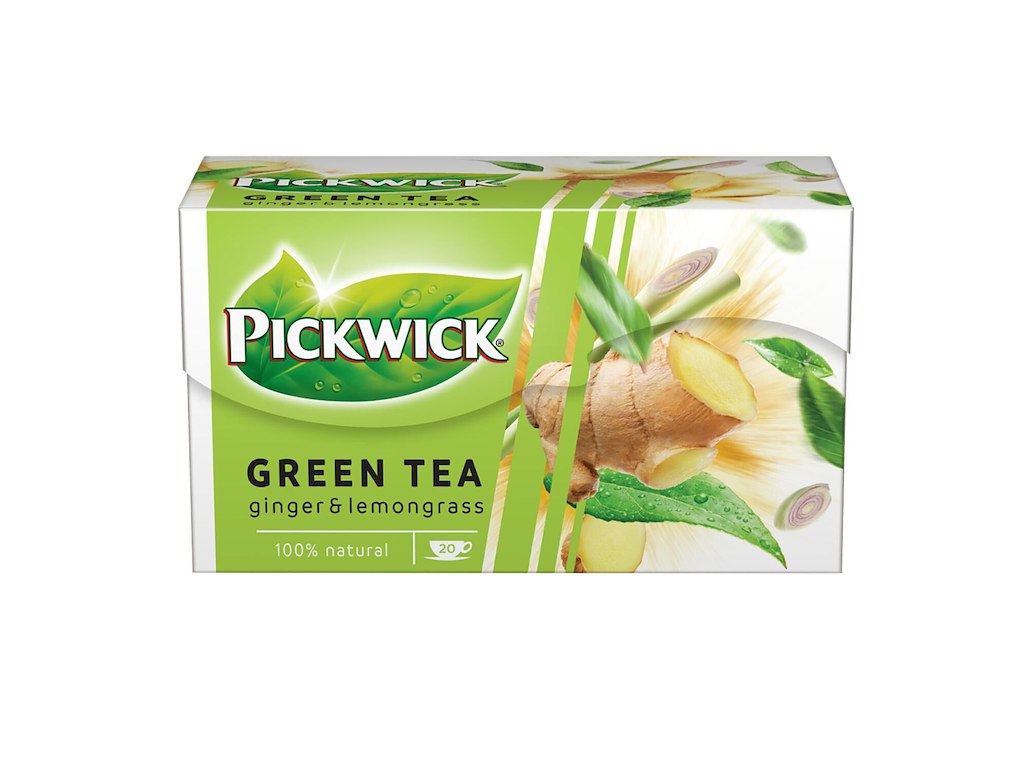 Te Grøn Pickwick Ginger Lemongrass 20 breve Ingefær/Citrongræs