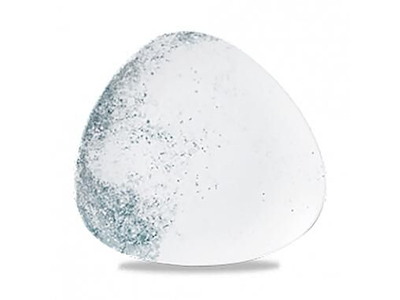 Tallerken Studio Prints Haze 19.2 cm Trekant Porcelæn Hvid og Blå