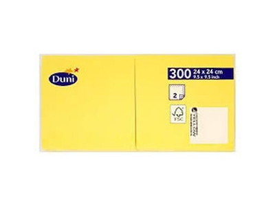 Serviet 24x24cm 2-lag 1/4-fold Gul