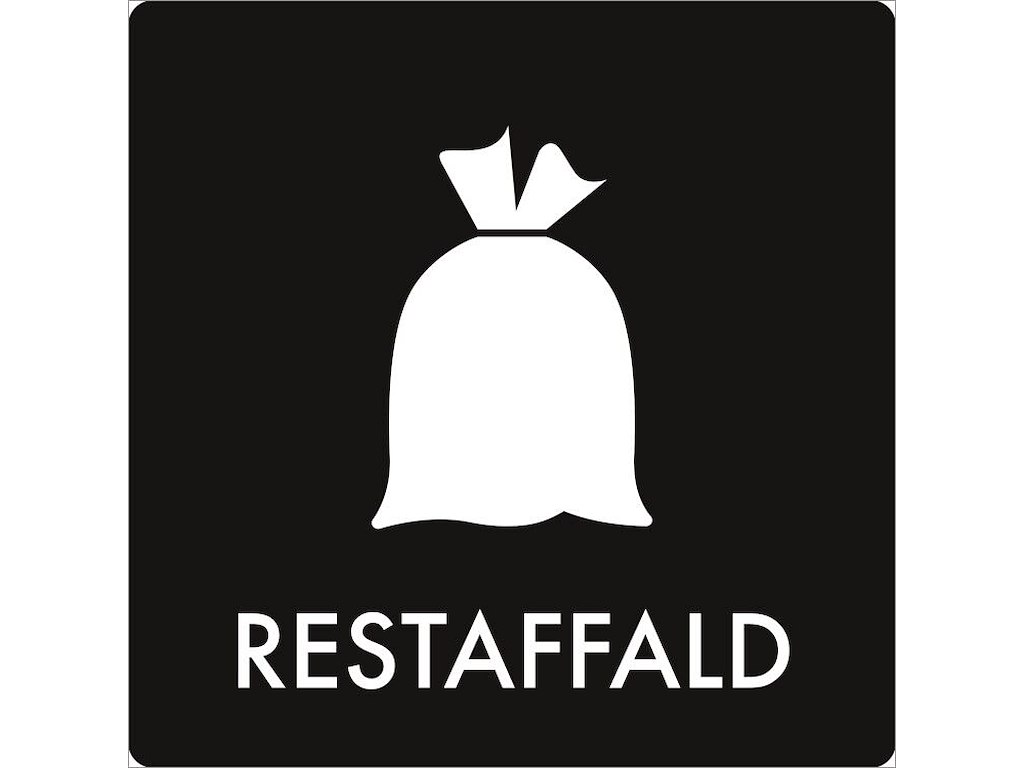 Piktogram Restaffald 60x60mm