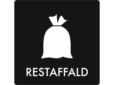Piktogram Restaffald 60x60mm