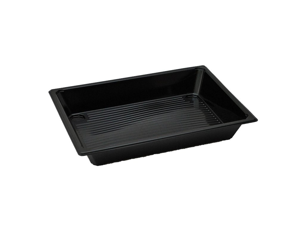 Sushibakke 241x175x35 mm 350 my RPET Sort Høj