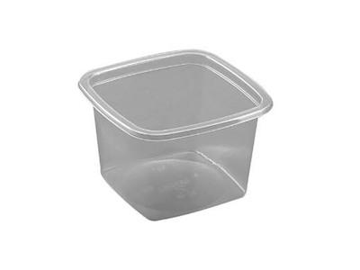 Bakke 1-rum M 40-66 400 ml 100x100x65 mm APET Klar