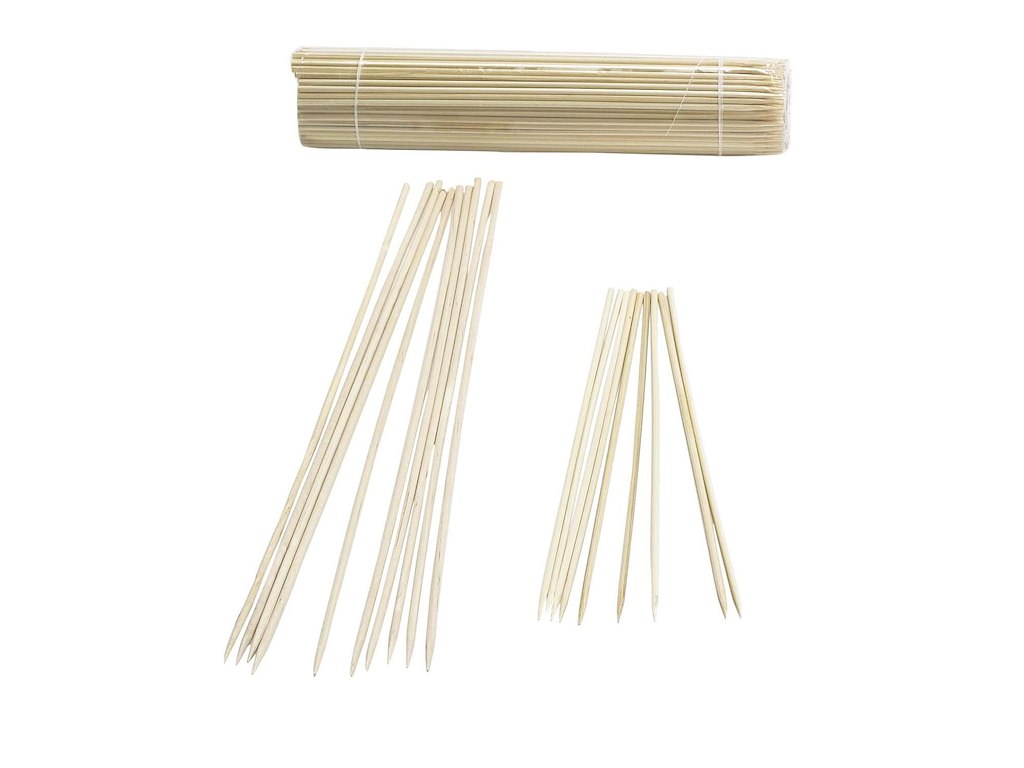 Grillspyd 200 mm Bambus