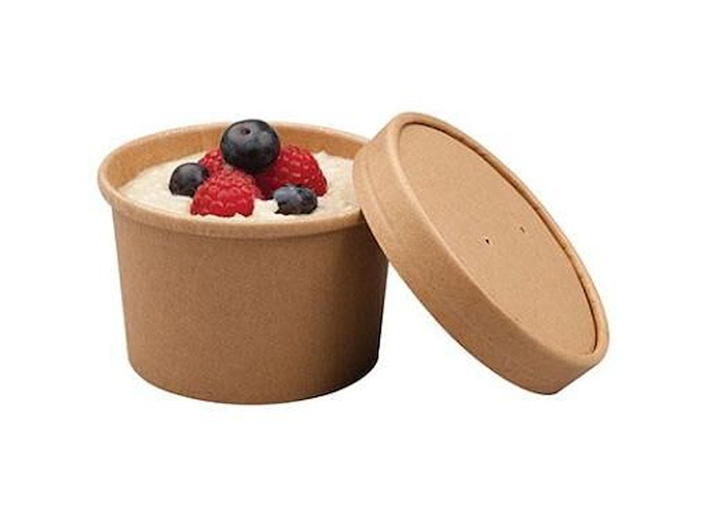 Papbæger Soup-To-Go 225 ml Ø90/75x61 mm Brun