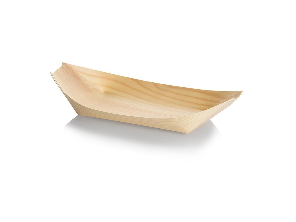 Båd bakke 245x120x25mm Træ natur