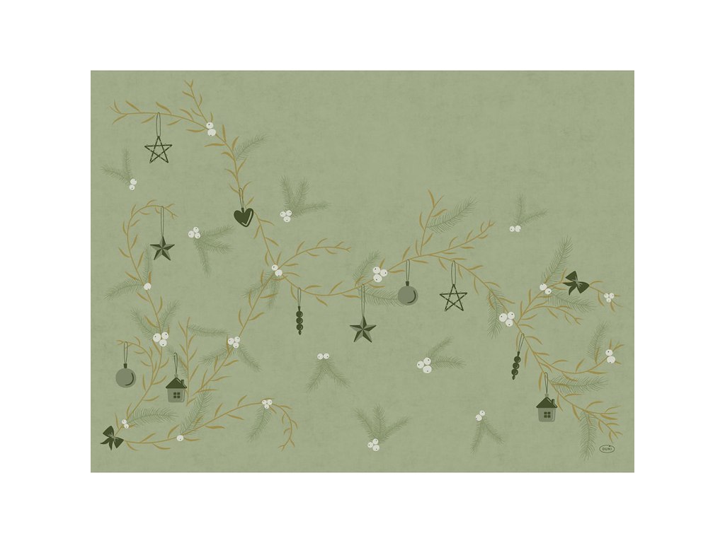 Dækkeserviet Bio Dunicel 30 x 40cm Noel Pistachio Green