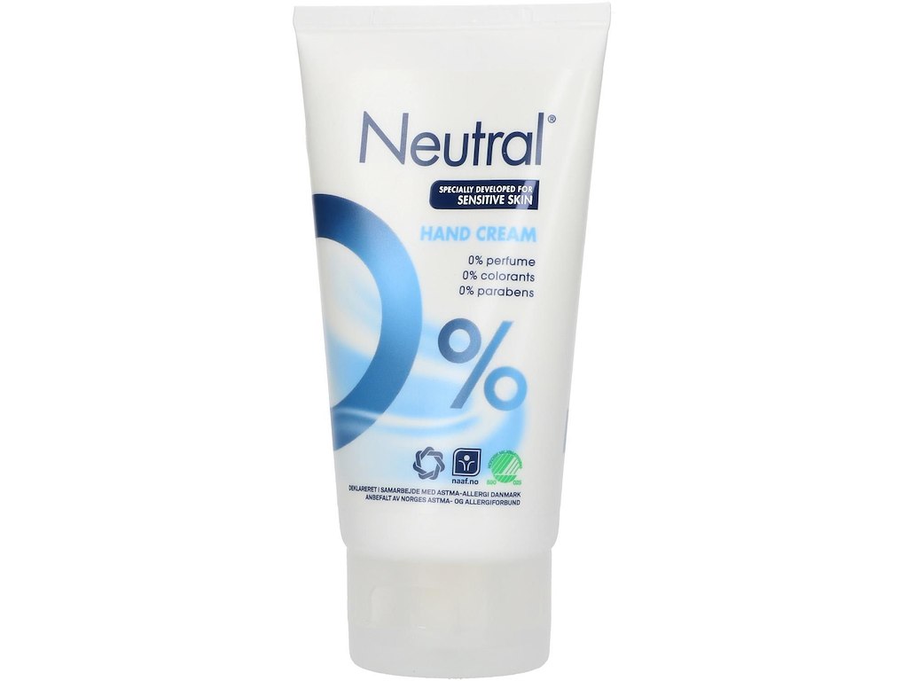 Hudcreme Neutral Hand Creme 75ml Svanemærket/Allergimærket uden Parfume Snaplåg