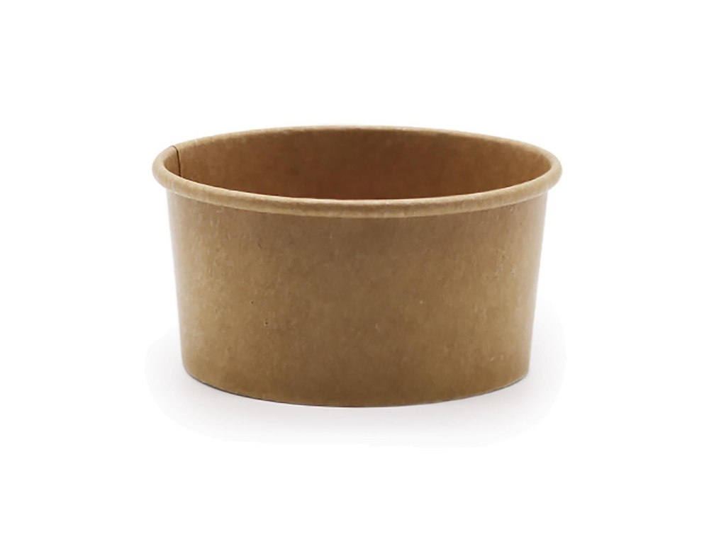 Isbæger 175ml 6oz Ø98mm Kraft/PE Brun