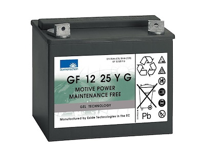 Batteri gel 12V 25Ah sort til Taski Swingo 350B