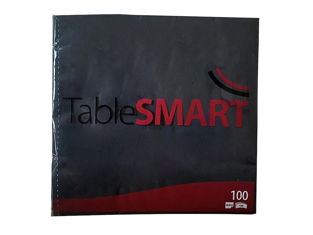 Serviet TableSMART 40x40cm 3-lag Sort
