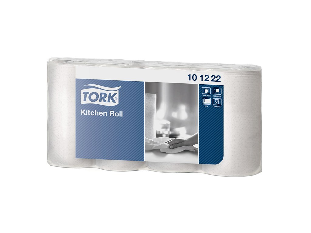 Køkkenrulle Tork Plus 2-lag 16.8m Hvid Ark 14 cmx 20,6 cm
