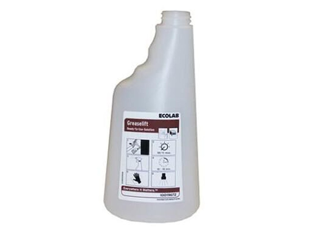 Flaske Tom Skum 650ml med Tryk uden Hoved Klar til KitchenPro Greaselift