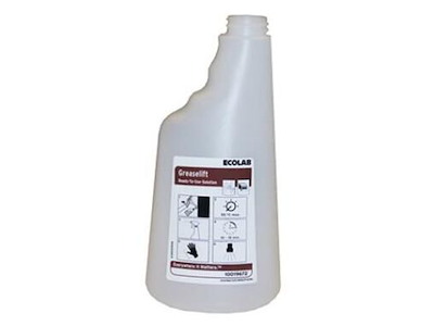 Flaske Tom Skum 650ml med Tryk uden Hoved Klar til KitchenPro Greaselift