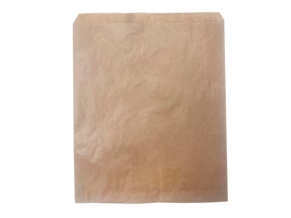 Bagerpose 2.5kg Rektangulær L280xB340+20mm Papir 40gr Brun