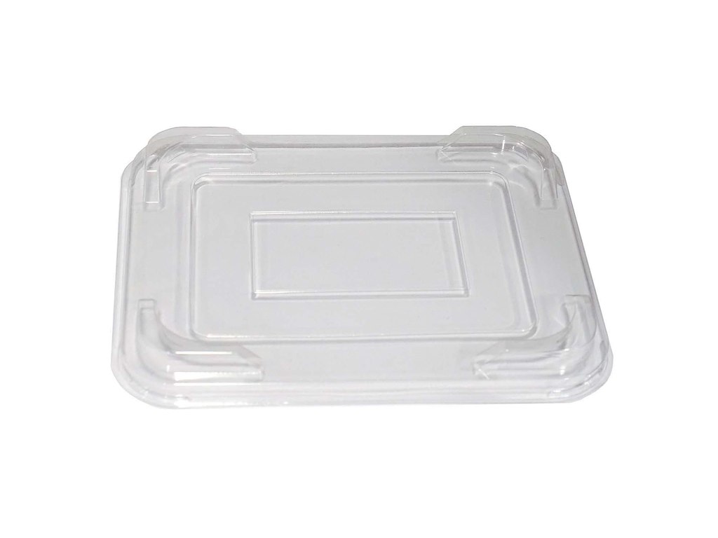 Plastlåg L227xB178xH22mm RPET Klar