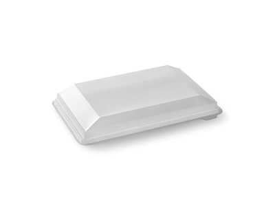 Plastlåg Zen Tapas Rektangulær L250xB166xH32mm RPET Klar