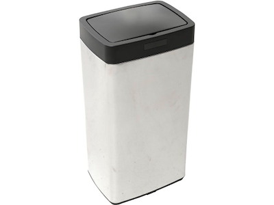 Affaldsbeholder 45 ltr Sensorbetjent Stål med Sort Låg