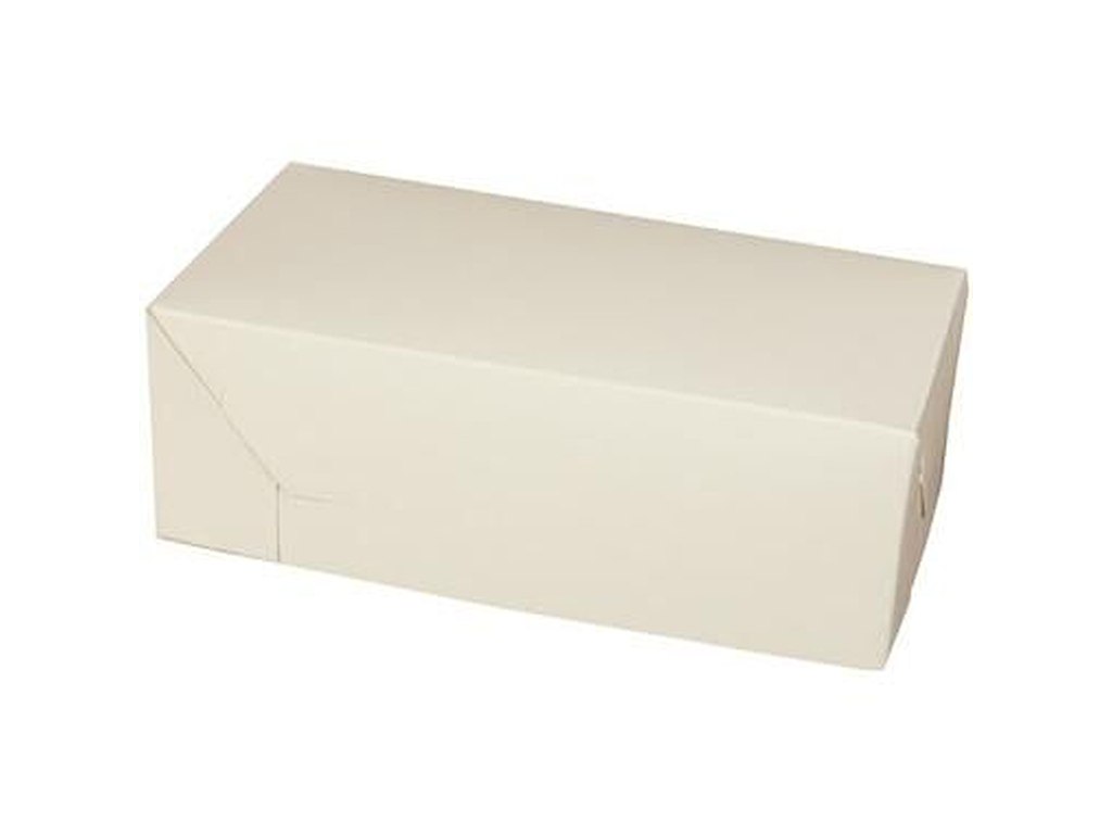 Kageæske fold selv L200xB100xH70mm pap hvid