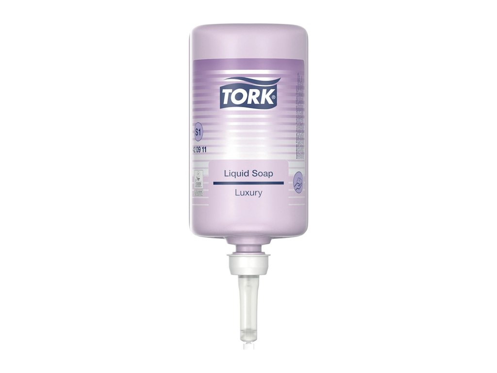 Håndsæbe Flydende Tork Luksus 1000ml Ecolabel med Parfume Lilla til S1 dispenser