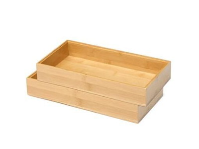 Serveringsbakke 15x30 cm Bambus