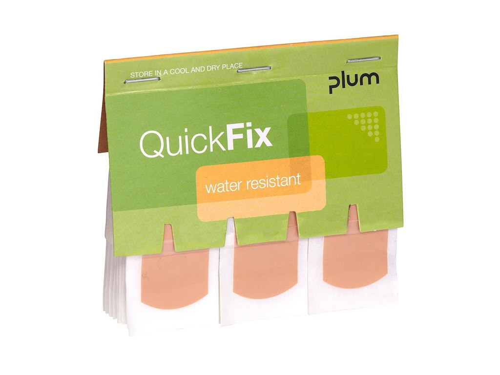 Plaster Vandfast QuickFix Water Resistant 75x25mm refill til væghængt dispenser