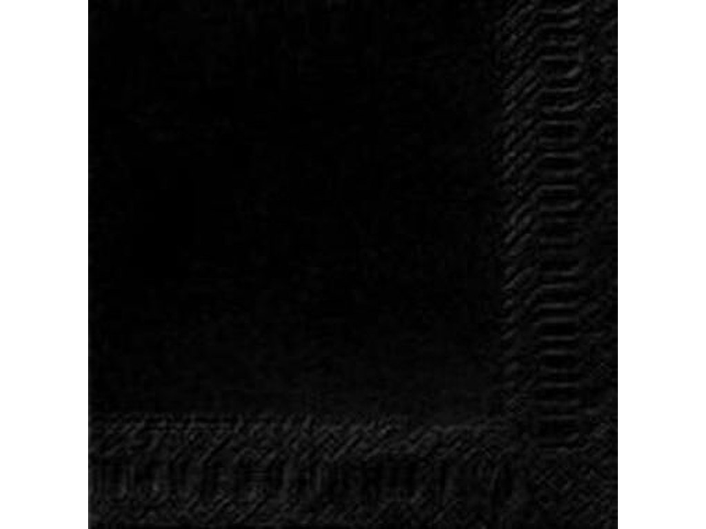 Serviet Duni 40x40cm 3-lag Sort 125 stk