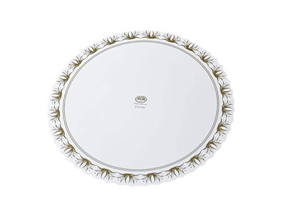 Kagepap Ø215 mm 315 gr Lakeret med Guldtryk