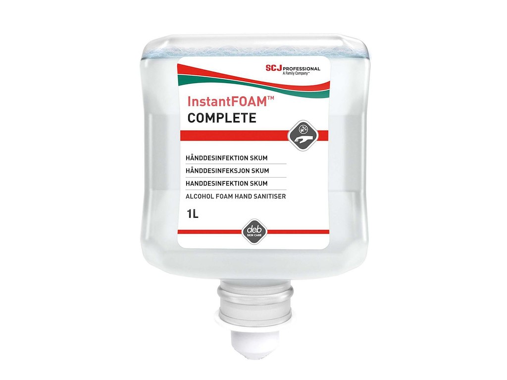 Hånddesinfektion Skum Deb InstantFOAM Complete 80% Ethanol til Dispenser 1 ltr