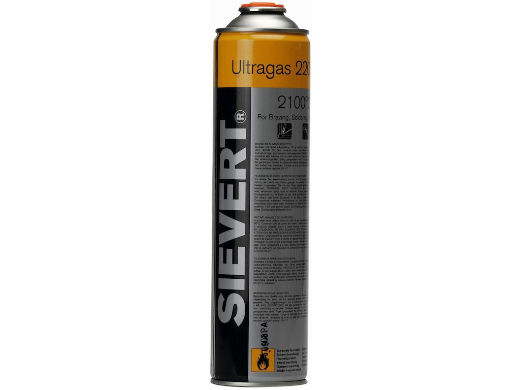 Gasdåse Sievert 380ml 210 gr Ultragas Propan/Butan/propylen til Powerjet