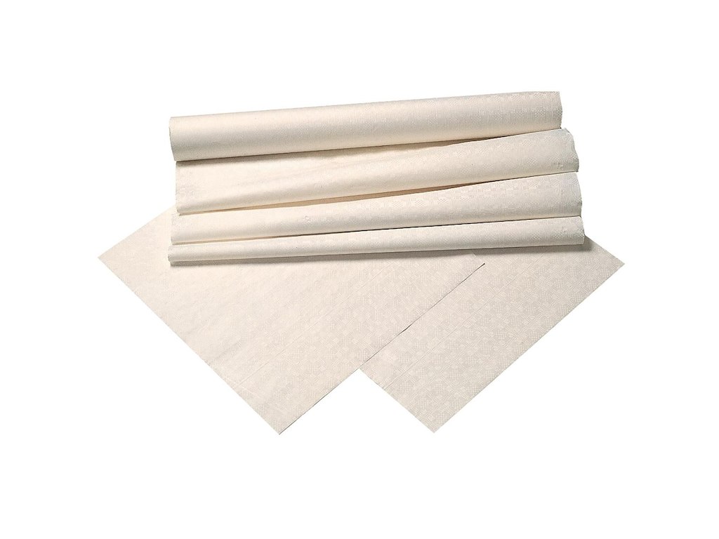 Dug Stikdug Tork præget papir 80x120 cm Hvid