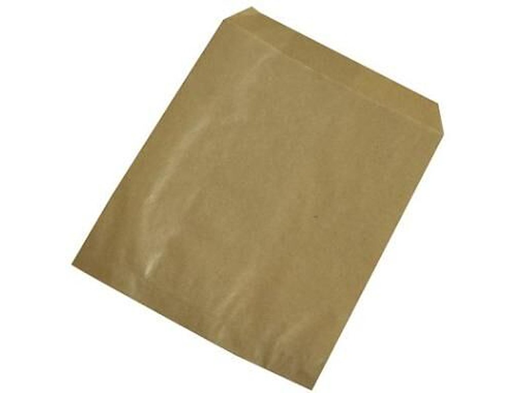 Bagerpose 0.25kg B140xH170+20mm Papir 40gr Papir Brun