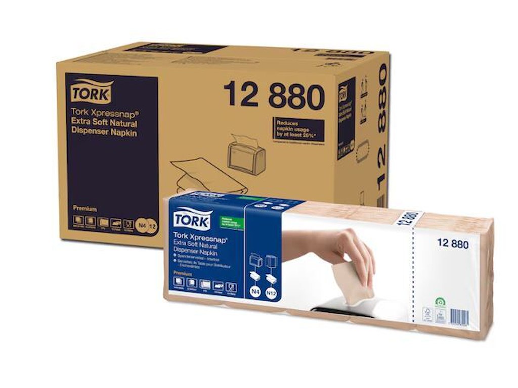 Serviet Tork Interfold N4 21.3x16.5cm 2-lag Natur